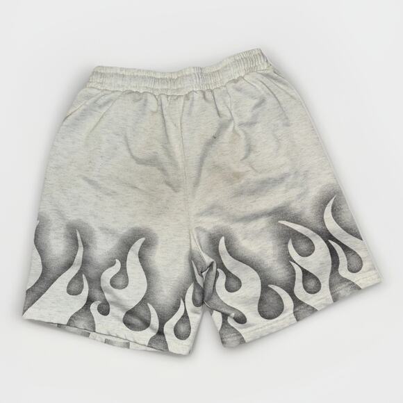 Athletics Gray Sweat Shorts w/ Flame Graphic Men’s Small 28” Streetwear - Picture 4 of 4